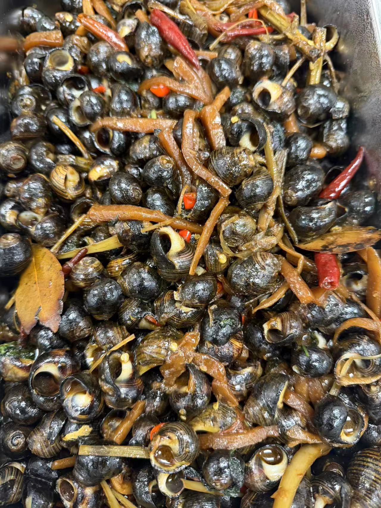 柳州大排档风味辣炒海石螺